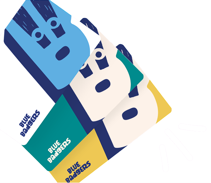 Blue Badgers Cards